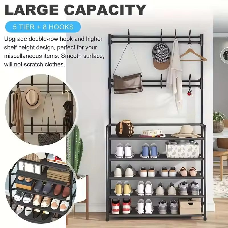 5 Layer Clothe & Shoe Rack