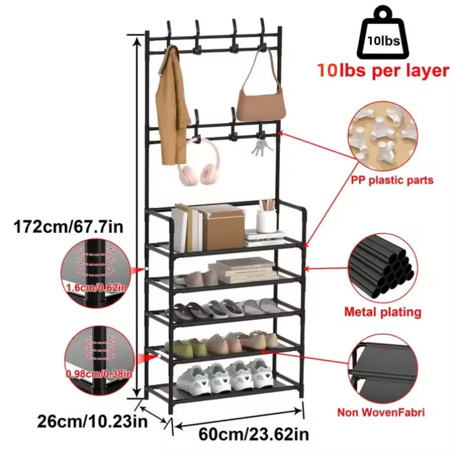 5 Layer Clothe & Shoe Rack