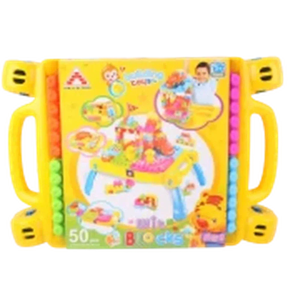 50 Pieces Building Blocks For Kids With Wheel Age 3+-6771