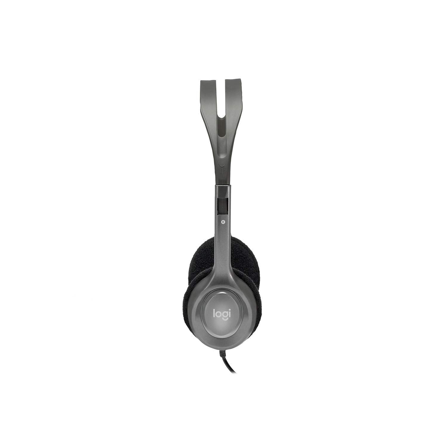Logitech H110 Wired On Ear Headphones With Mic, Stereo With Noise-Cancelling,3.5-Mm Dual Audio Jack