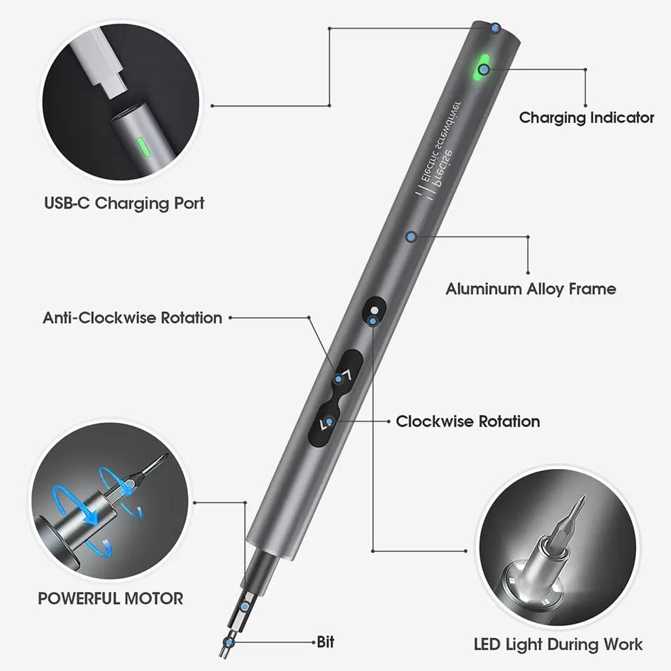 28 IN 1 PRECISION ELECTRIC SCREWDRIVER SET N30