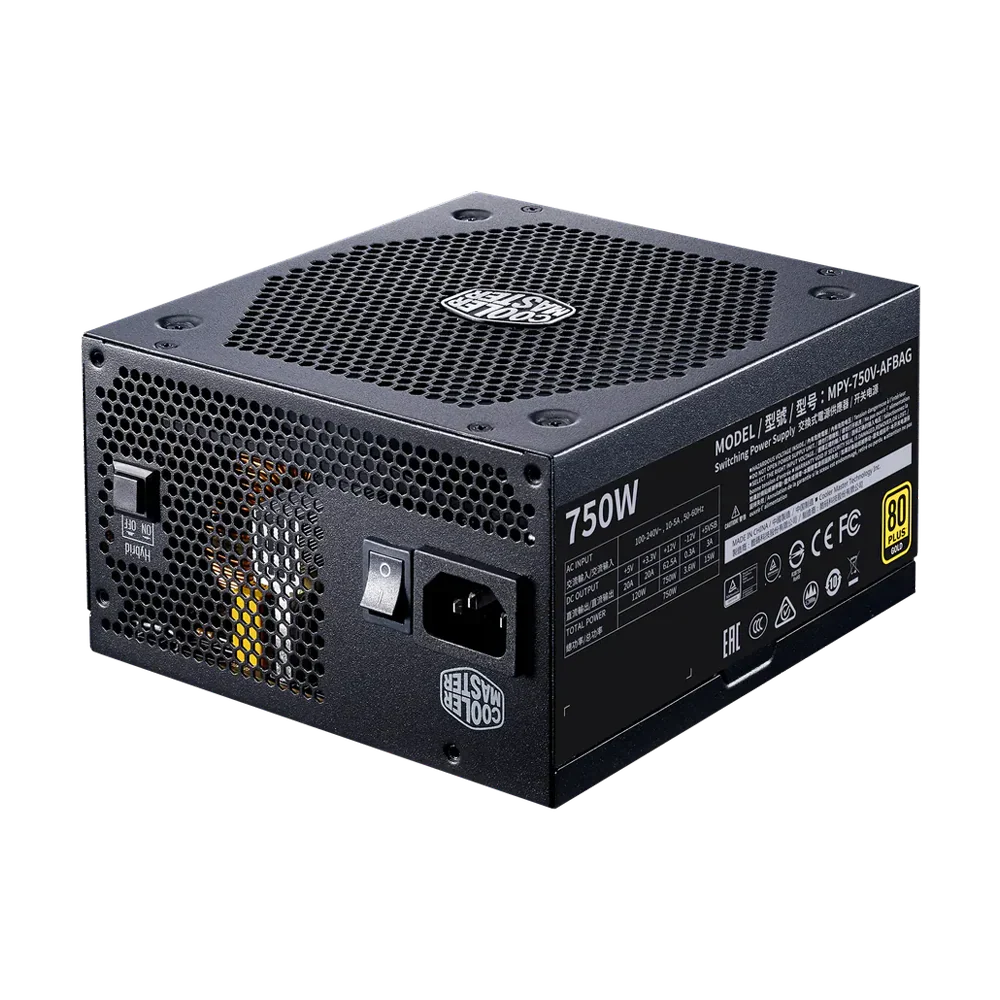 Cooler Master V750 750W V2 80 Plus Gold Power Supply - Black