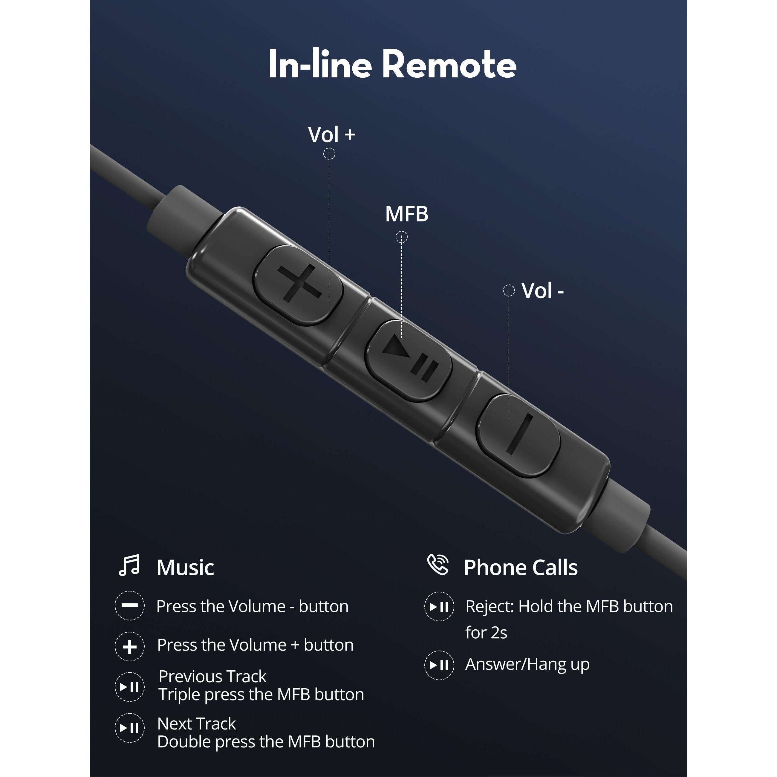Ravp Rp-Bh1004 Mono Earphone L-Connector Blk