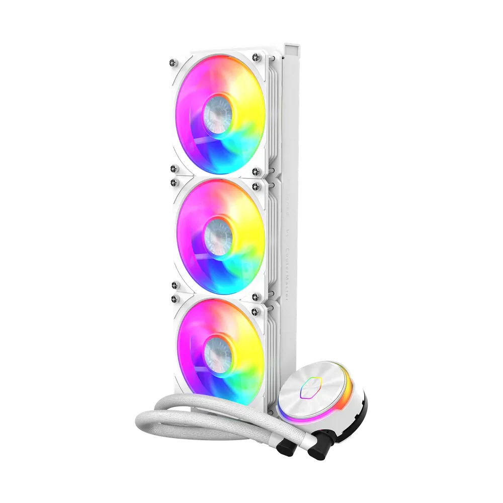 Cooler Master Pl360 Flux Argb Cpu Liquid Cooler - White