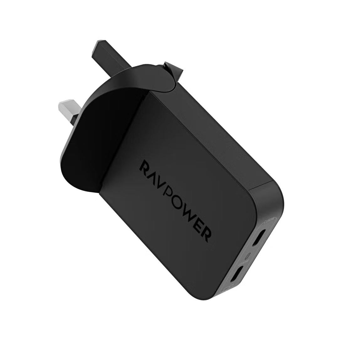 Ravpower Rp-Pc1079 Pd Pioneer 65W 2-Port Wall Charger Black