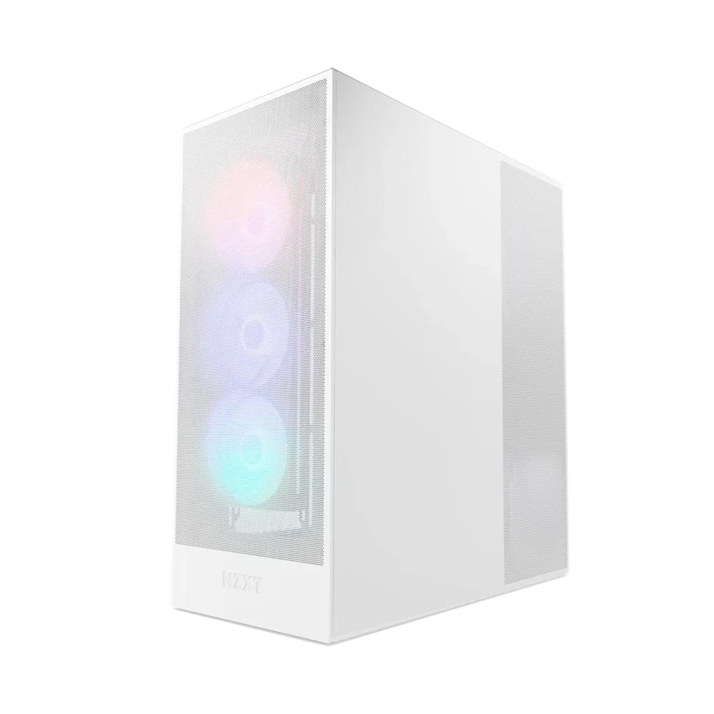 Nzxt H7 Flow (2024) Rgb Mid Tower Atx Case - White
