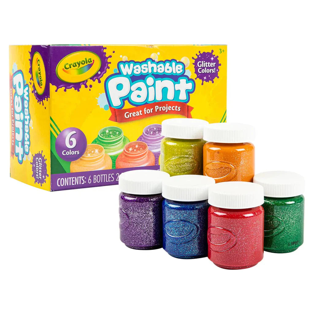 Crayola 6 CT GLITTER PAINT SET