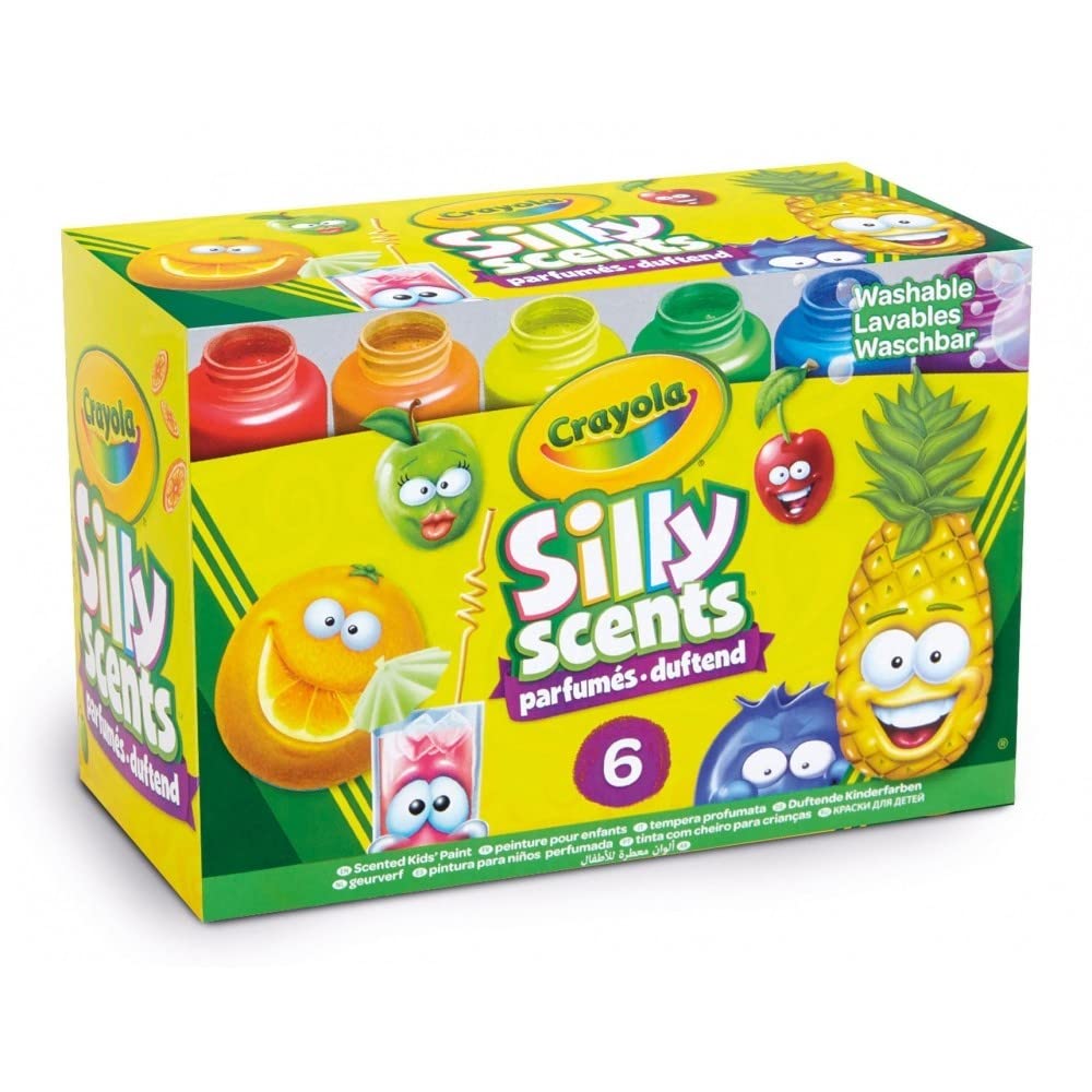 Crayola 6 CT SILLY SCENTS WASHABLE KIDS PAINT