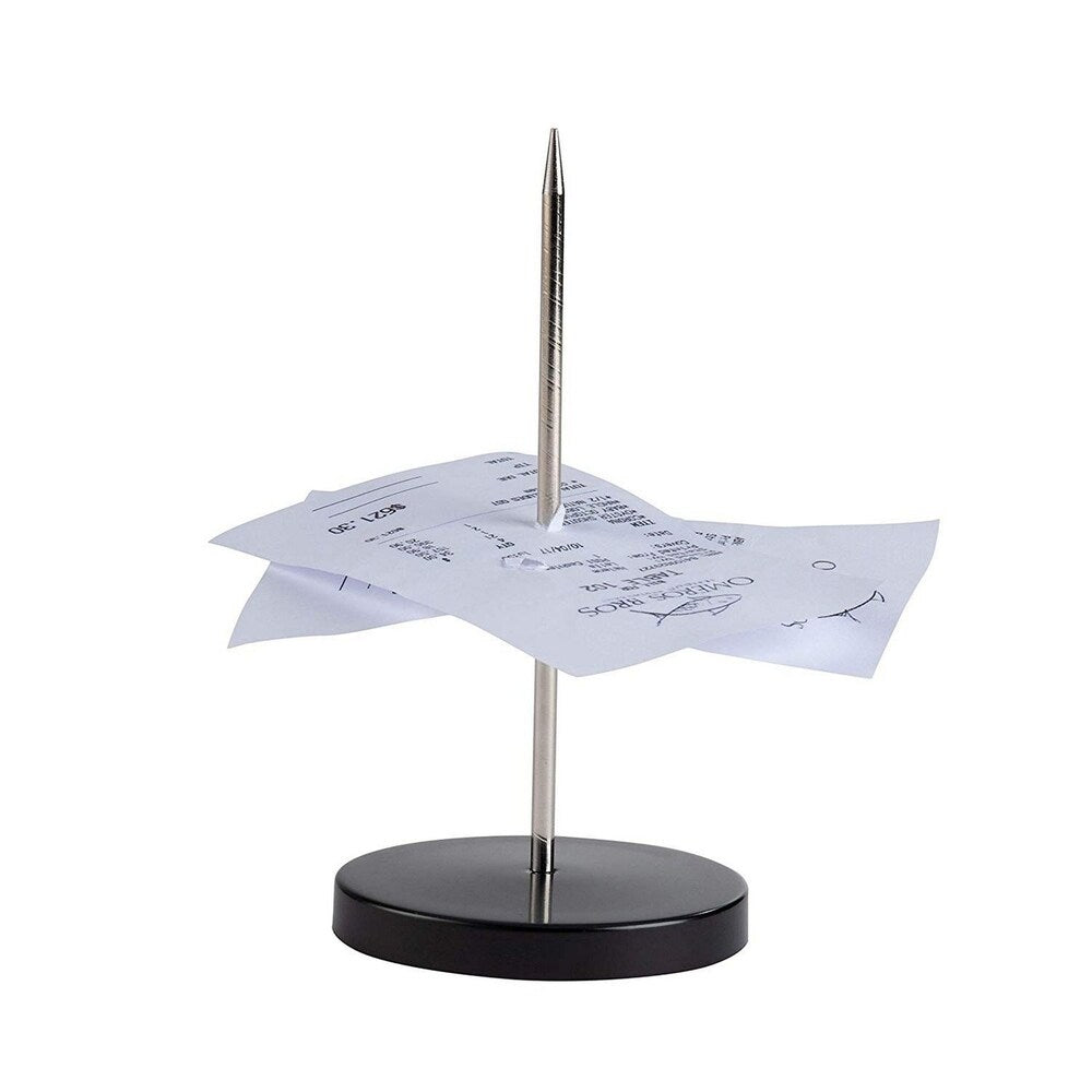 Stainless Steel 14cm Metal Receipt Holder / Ticket Spike / Spike Stick Bill Fork For Restaurents, Office And Schools