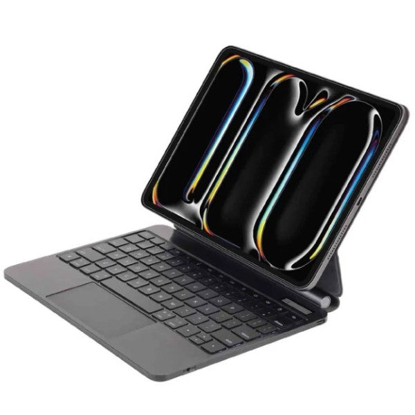 SIA MagKeyboard SIMGKB13M4 Magnetic Keyboard 6 lines layout for ipad pro 13" 2024 with Pencil holder -black AR/ENG