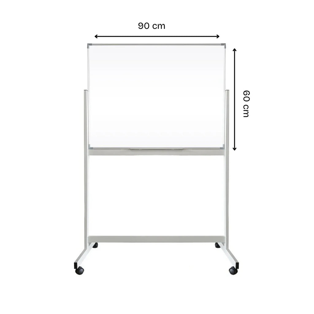 Double Sided Magnetic Whiteboard With Stand (Without Installation) 60 x 90 Cm