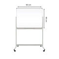 Double Sided Magnetic Whiteboard With Stand (Without Installation) 60 x 90 Cm