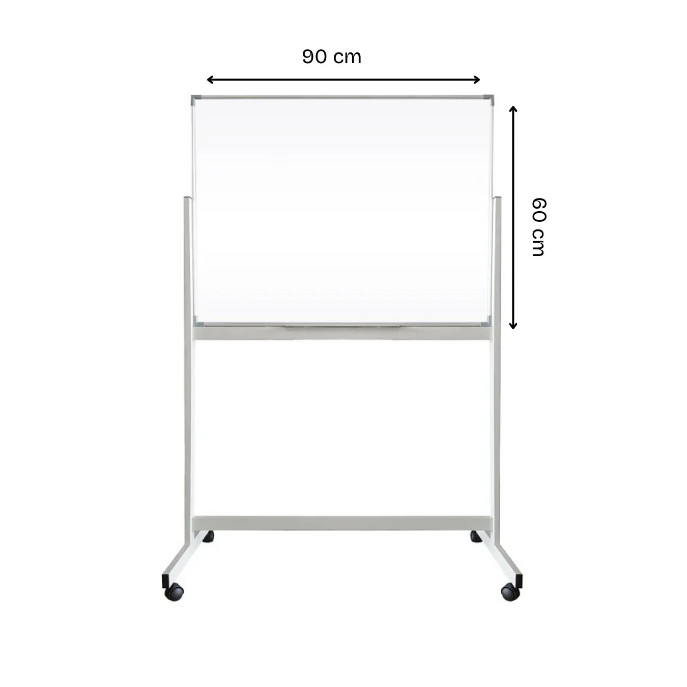 Double Sided Magnetic Whiteboard With Stand (Without Installation) 60 x 90 Cm