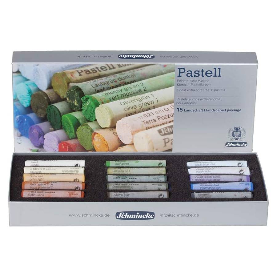 Schmincke - Pastels, 15 Colors – Landscape (77315)