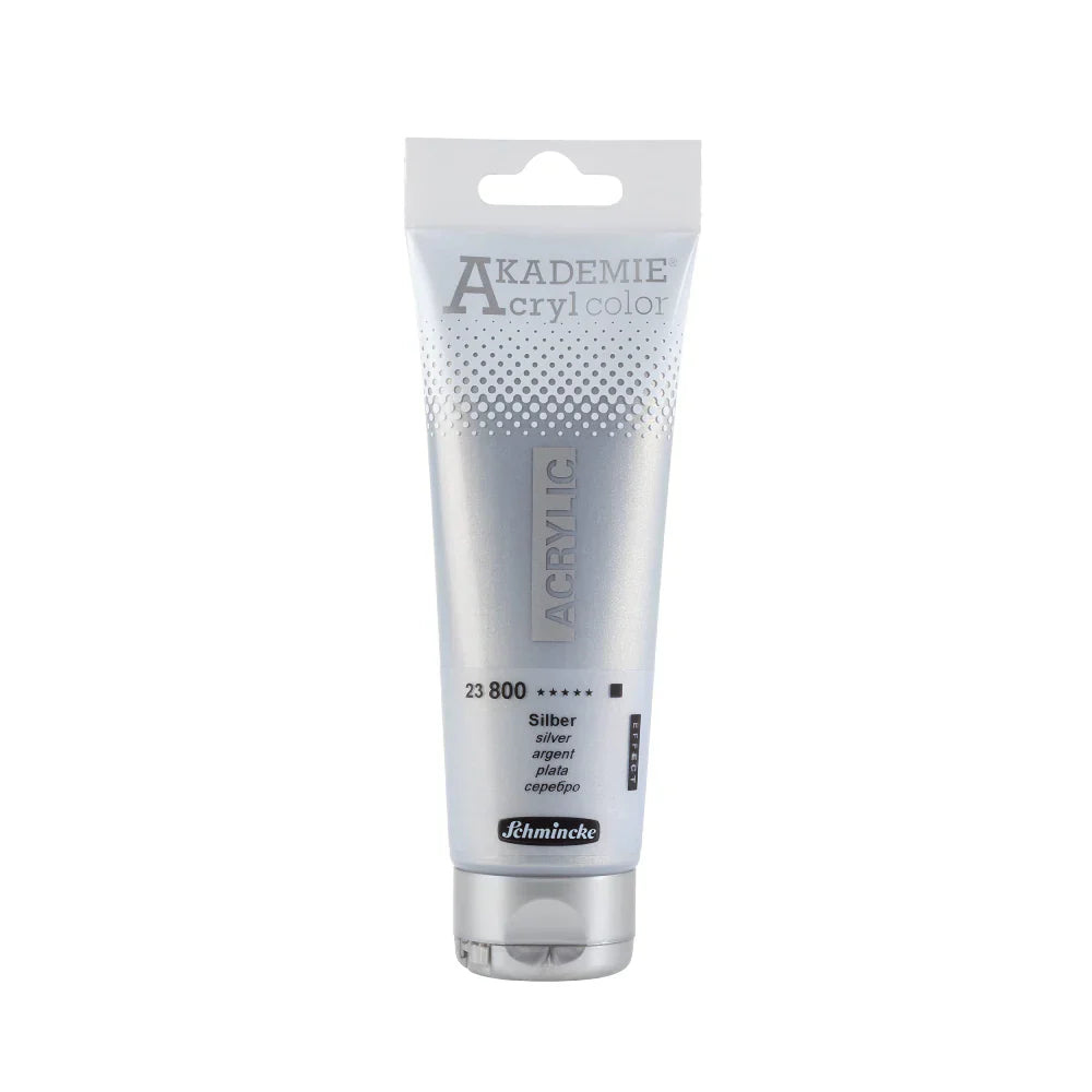 Schmincke Akademie Acrylic Color 120ml Silver (23800)