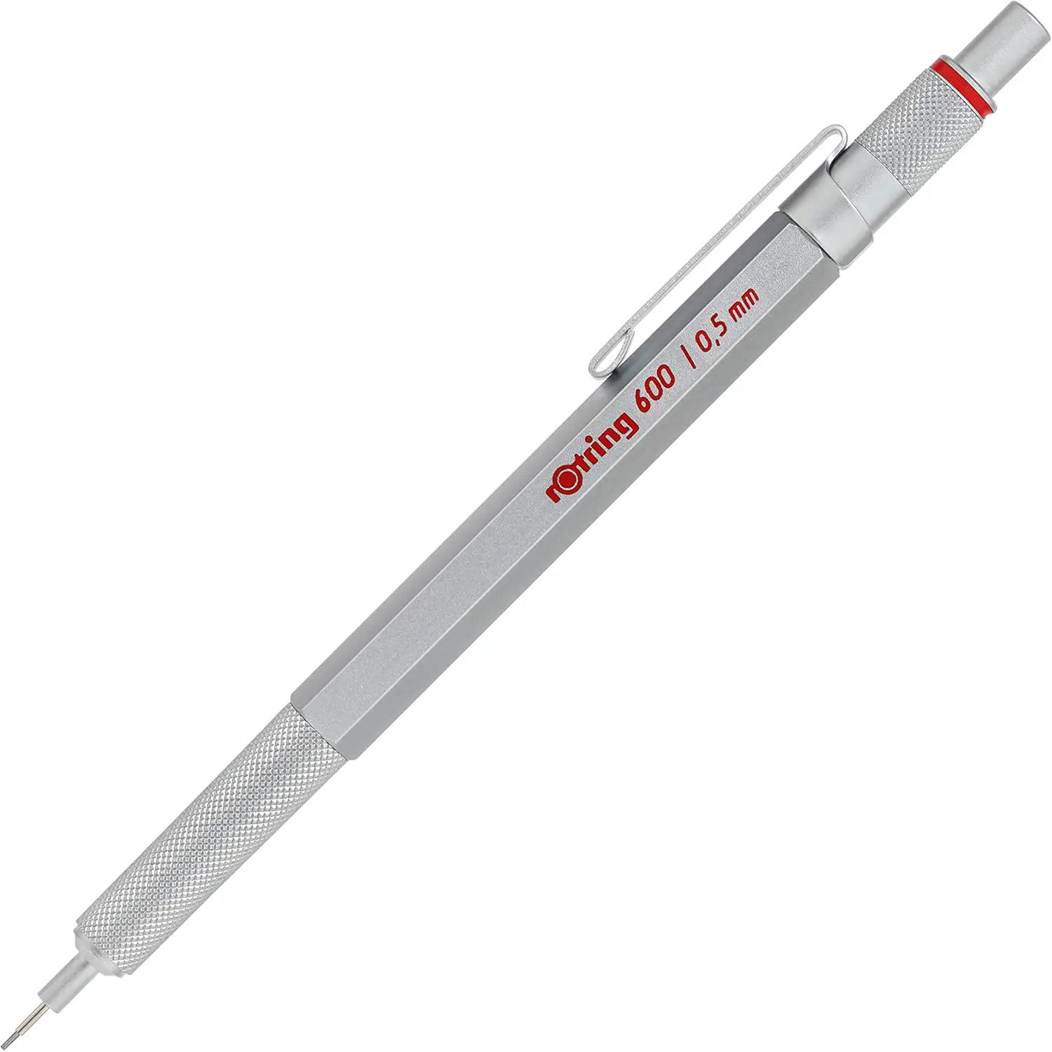 Rotring 600 Mechanical Pencil- 0.5 Mm- Silver