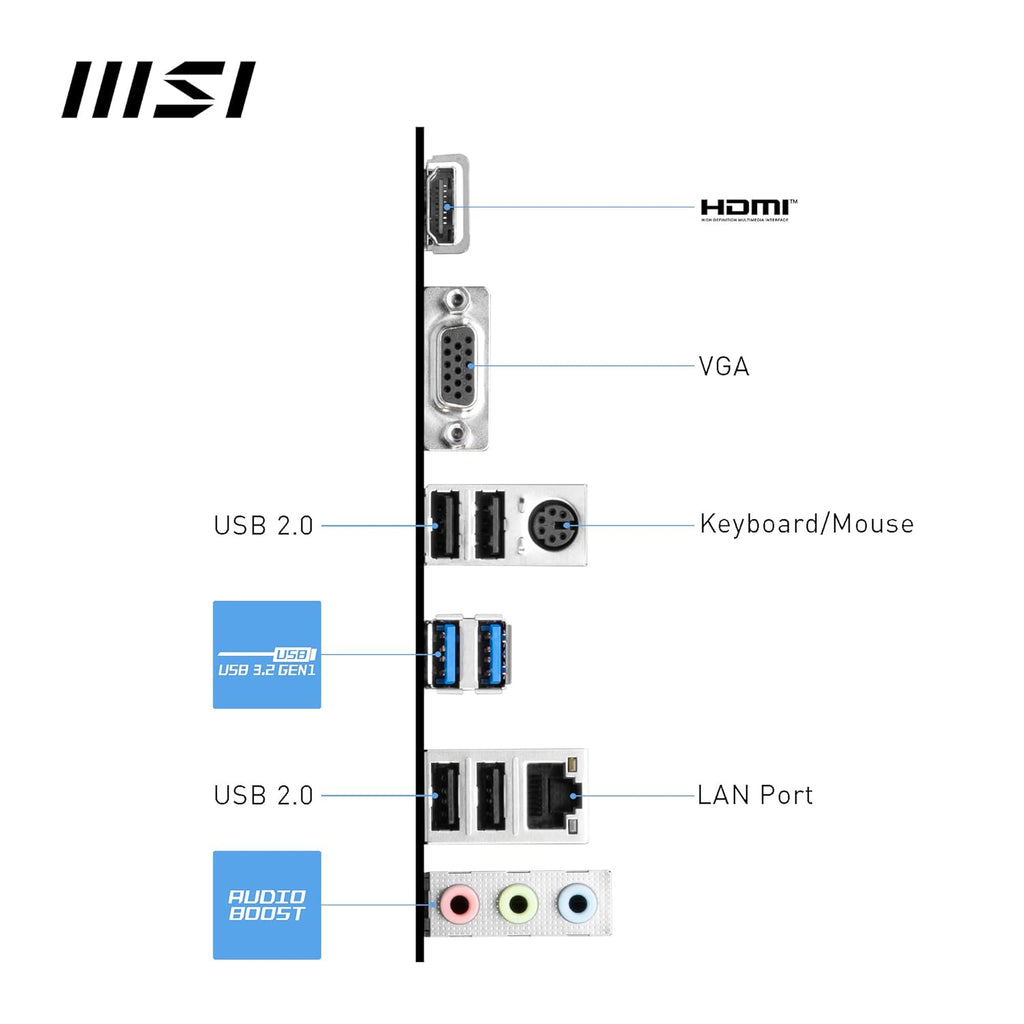Msi Pro B760M-E Ddr5 Motherboard Black