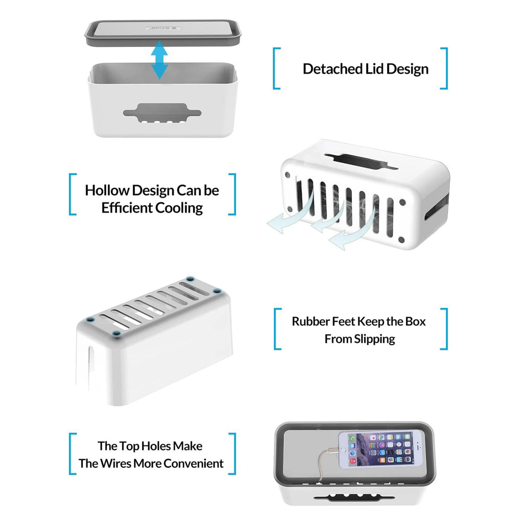 ORICO Storage Box for Surge Protector - Grey & White