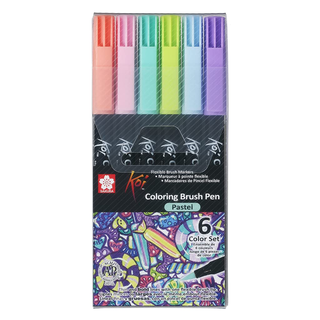 Sakura Koi Color Brush Pastel Set 6