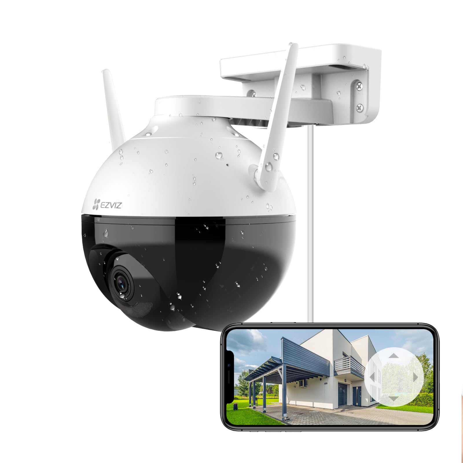 EZVIZ Outdoor Security Camera 4mm 2K– Black