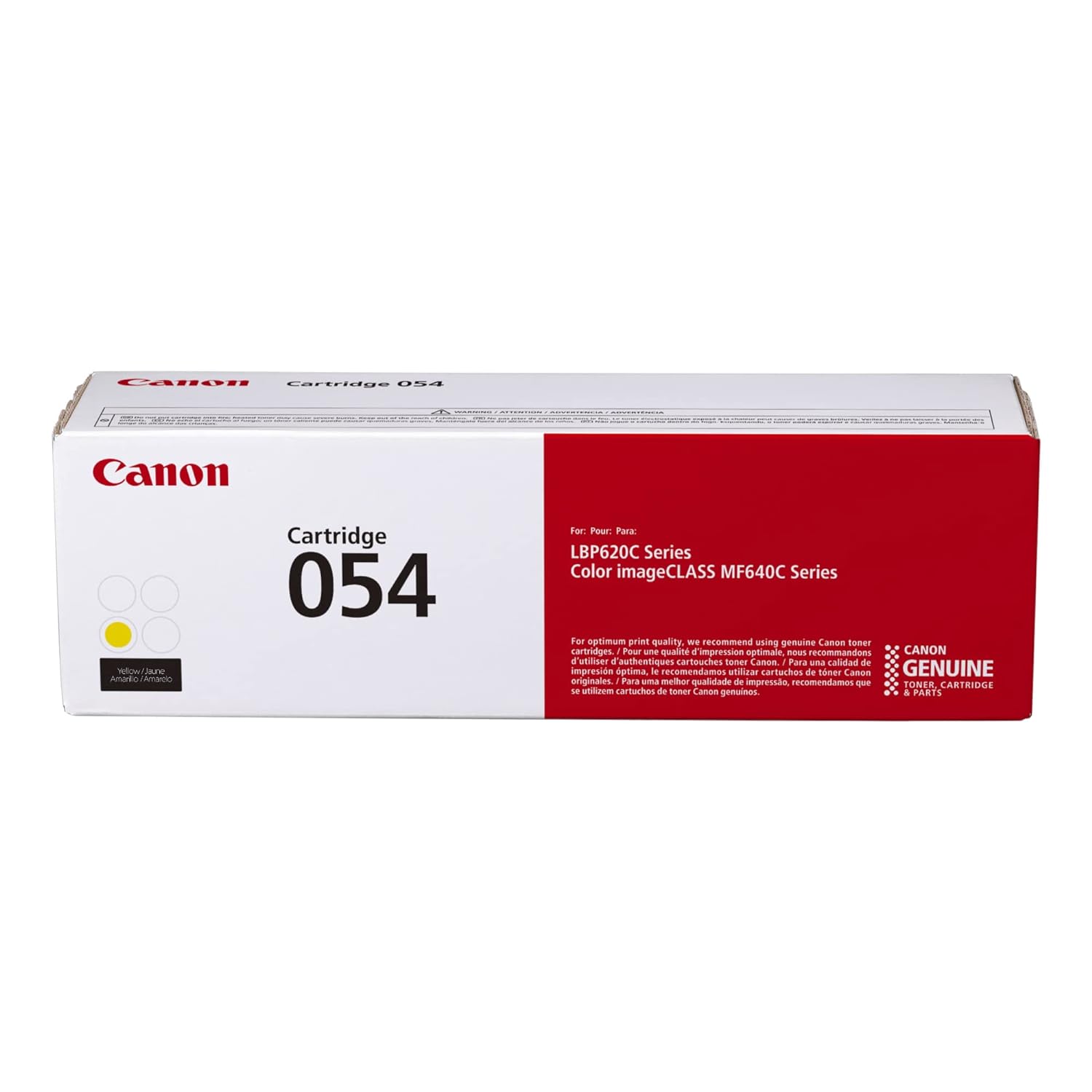 Canon 054 Yellow Toner Cartridge – 1.2K Pages / Yellow Color / Toner Cartridge