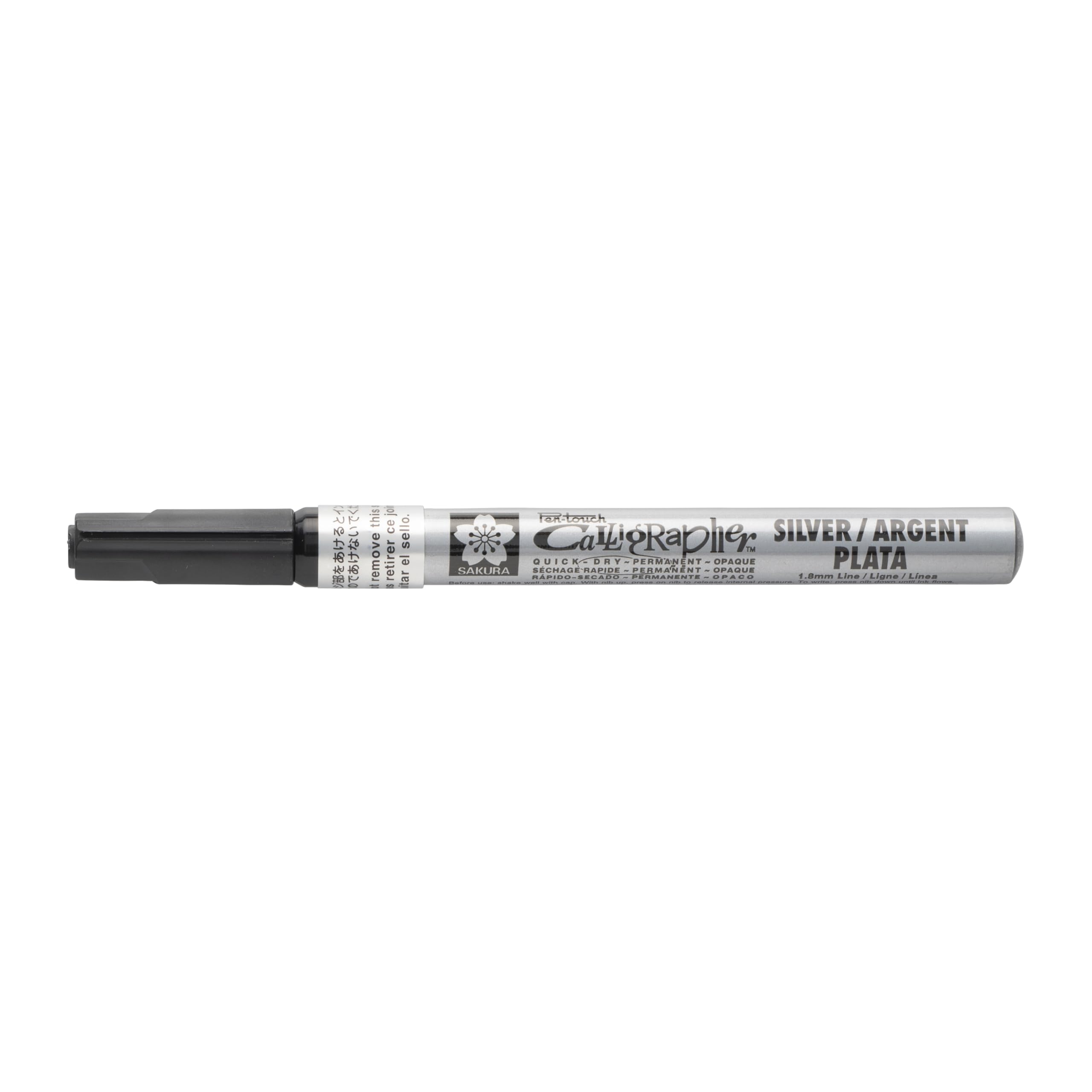 Sakura Pen-Touch Calligraph Medium Silver