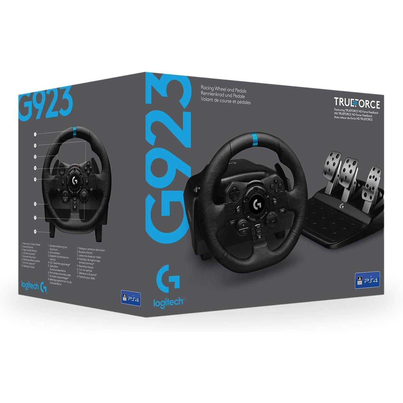 Logitech G923 Driving Force Racing Wheel For Playstation & Pc