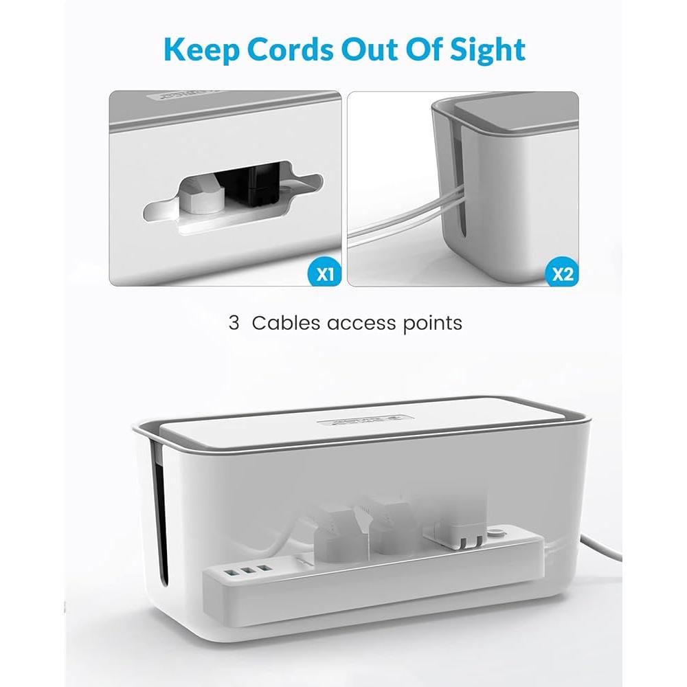 ORICO Storage Box for Surge Protector - Grey & White
