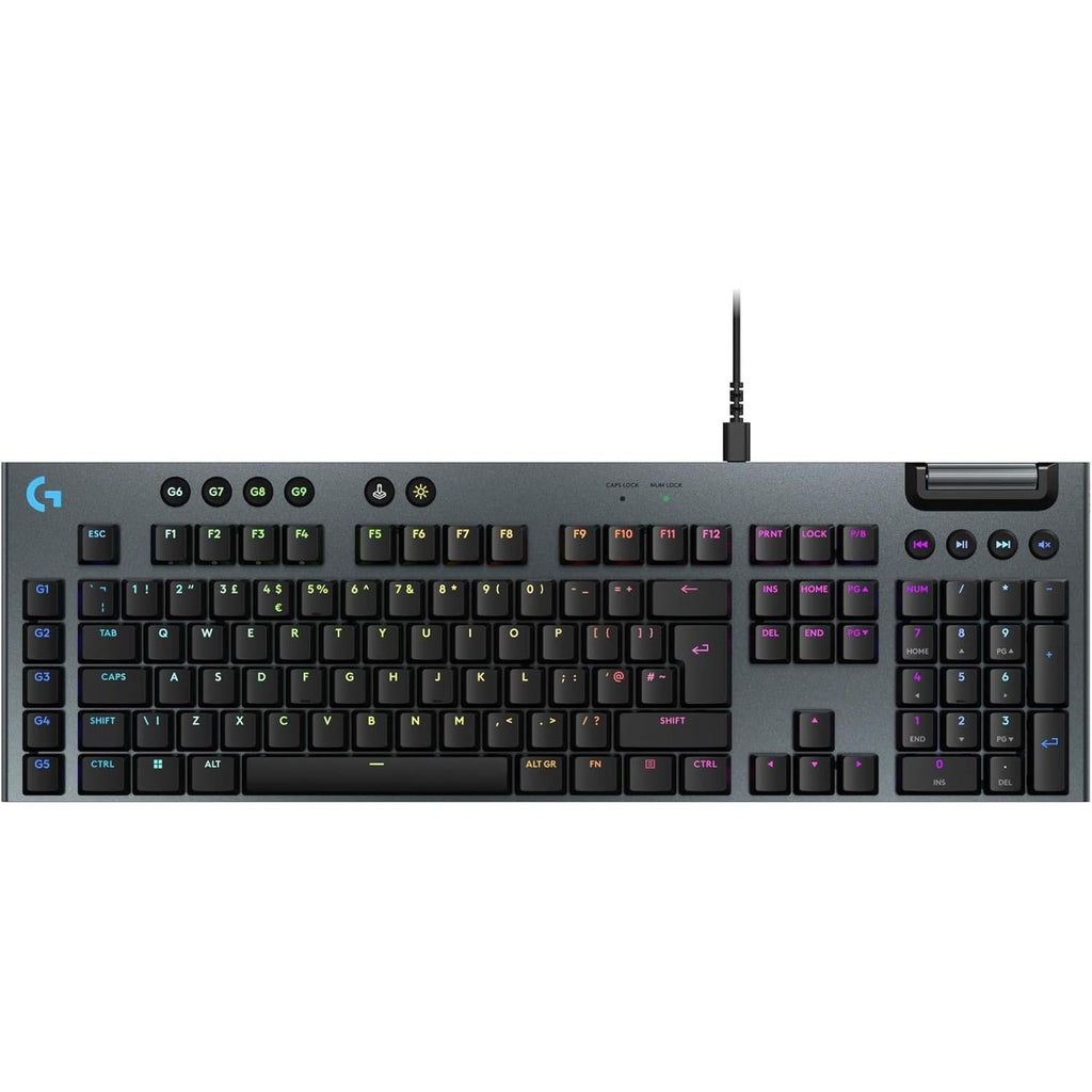 Logitech G915 X Wired Mechanical Gaming Keyboard, Pbt Keycaps, Lightsync Rgb  - Tactile