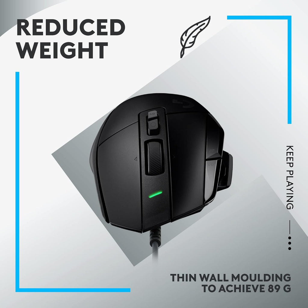 Logitech G502 X Corded Gaming Mouse - Black