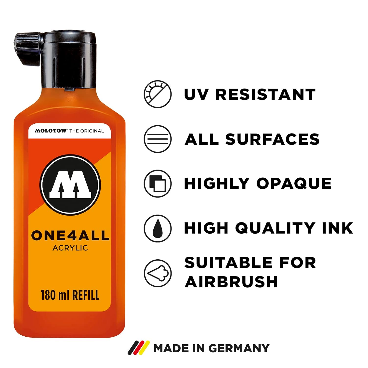 Molotow One 4 All Acrylic Paint Refill 180ml - Skin Pastel