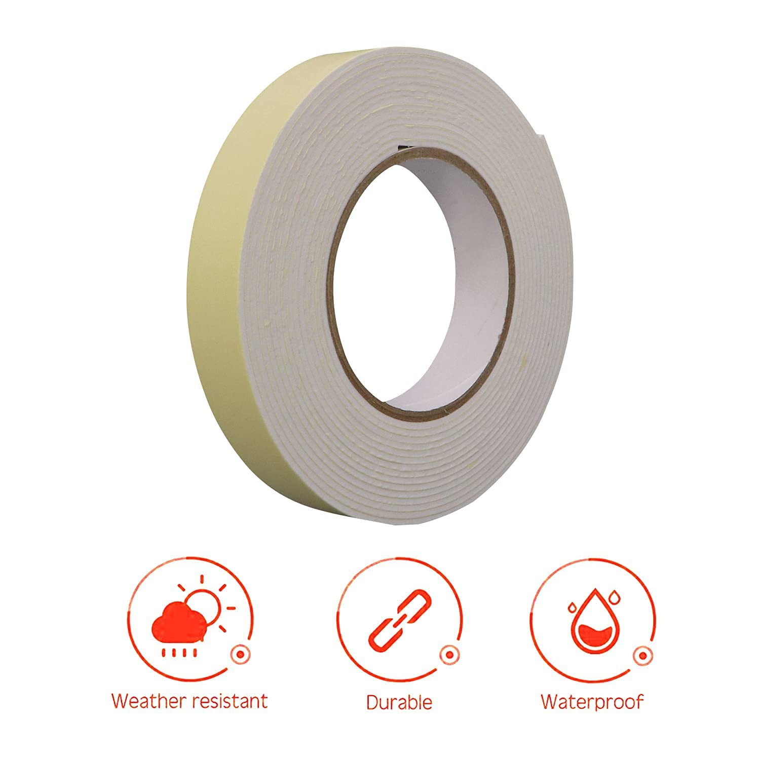 Double Sided Tape White 24mm x 24Y
