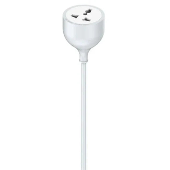 Ldnio 5M Extension Power Cord with Universal Socket 2500W – White