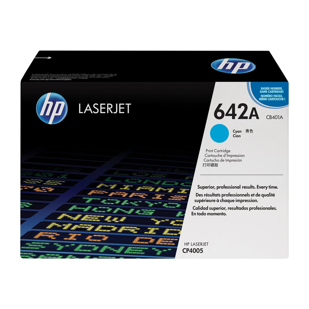 Hp 642A Cyan Toner Cartridge Cb401A