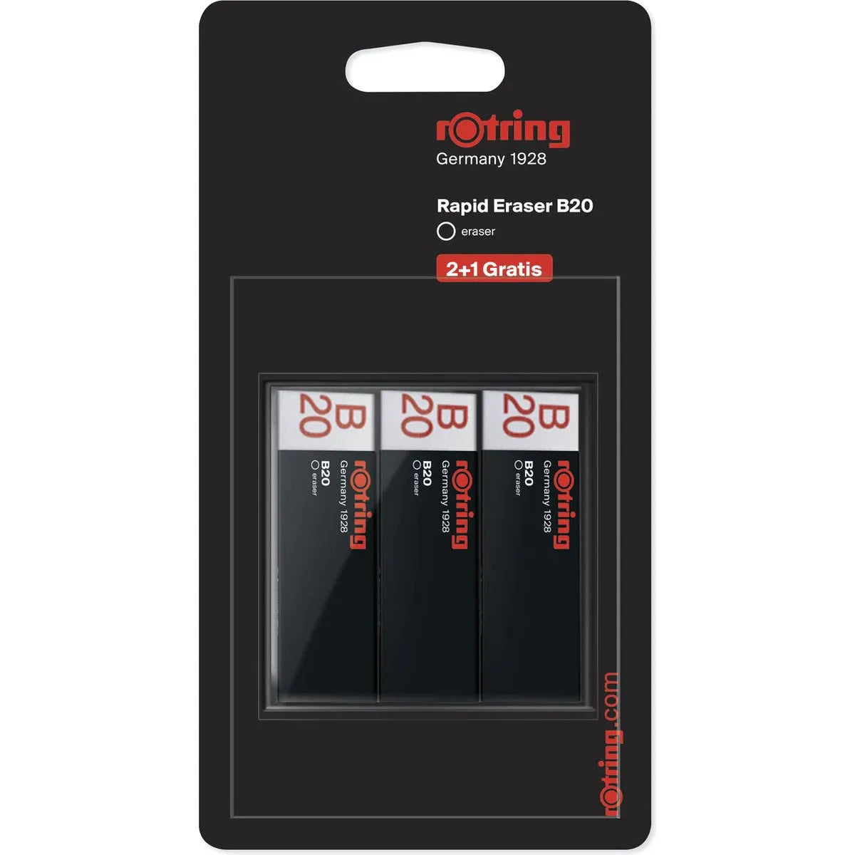 Rotring Erasor B20 Bl2 Set