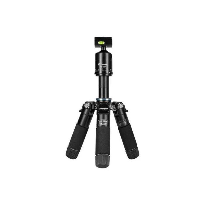 Fotopro M-5 MINI Professional Tripod, M-5 MINI+53P - Black