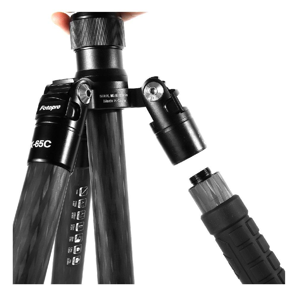 Fotopro X-65C Tripod with Ball Head, X-65C+62R - Grey