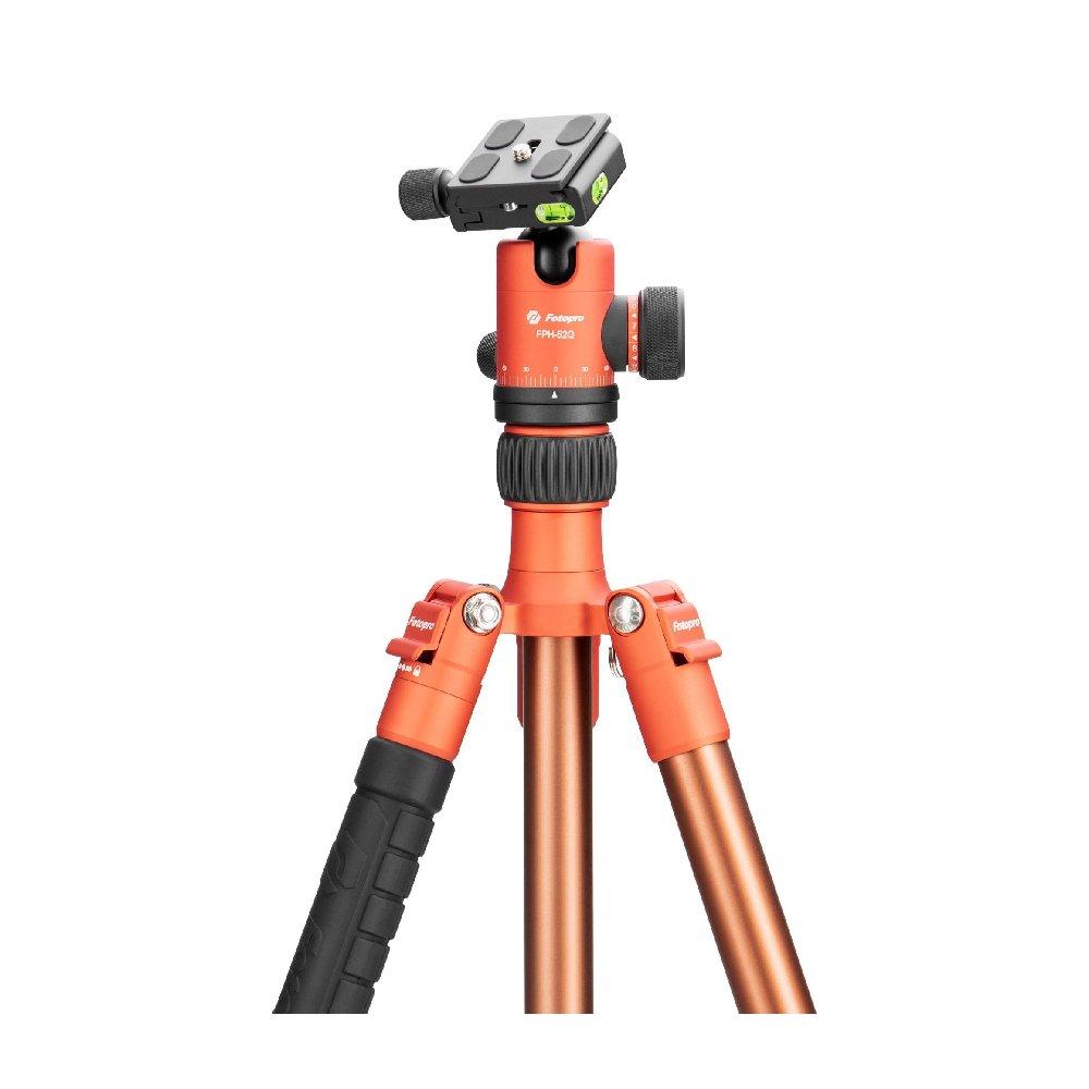 Fotopro Professional Tripod x-go Chameleon+52Q - Brown + Matte Orange