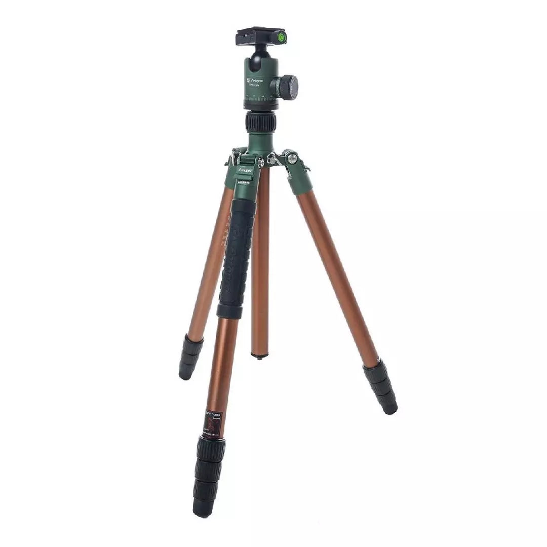 Fotopro Professional Tripod x-go Chameleon+52Q Brown + Matte Green