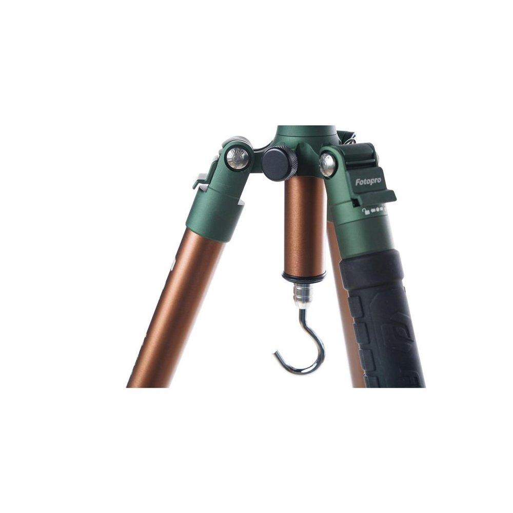 Fotopro Professional Tripod x-go Chameleon+52Q Brown + Matte Green
