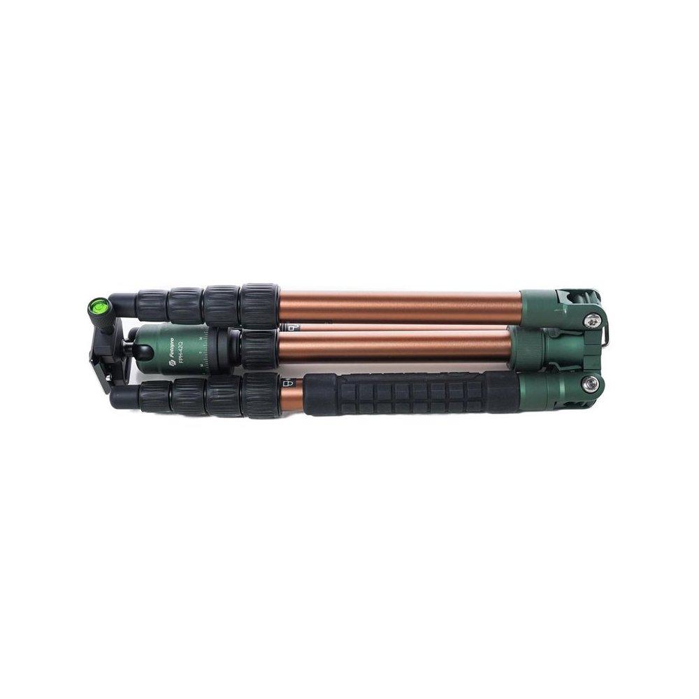 Fotopro Professional Tripod x-go Chameleon+52Q Brown + Matte Green