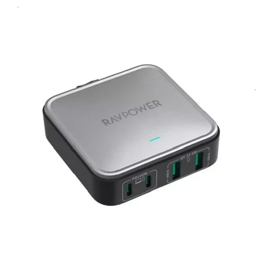 Ravpower Rp-Pc1042  Gan Pd 100W 4-Port Desktop Charger Offline Black
