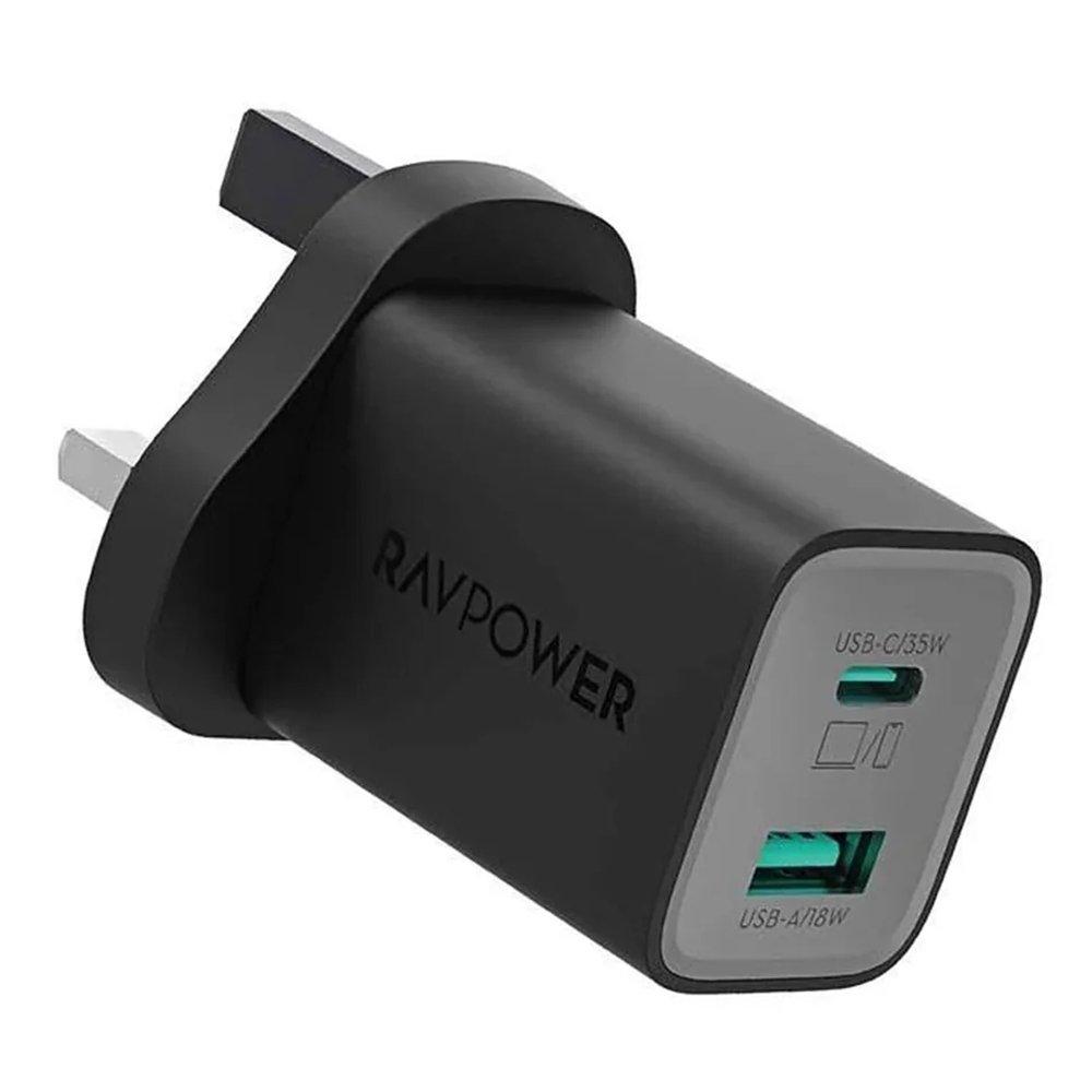 Ravpower Rp-Pc1046 Pd Pioneer 35W 2-Port Wall Charger