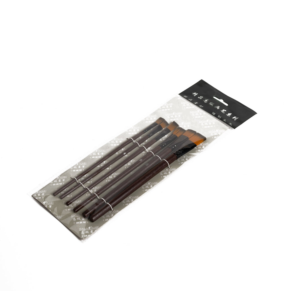 Nylon Oil Paint Brush Set of 6