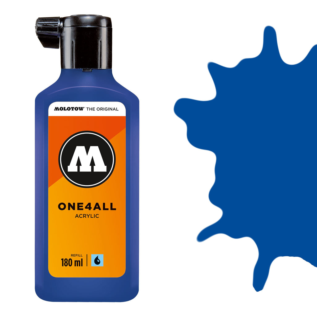 Molotow One 4 All Acrylic Paint Refill 180ml - True Blue