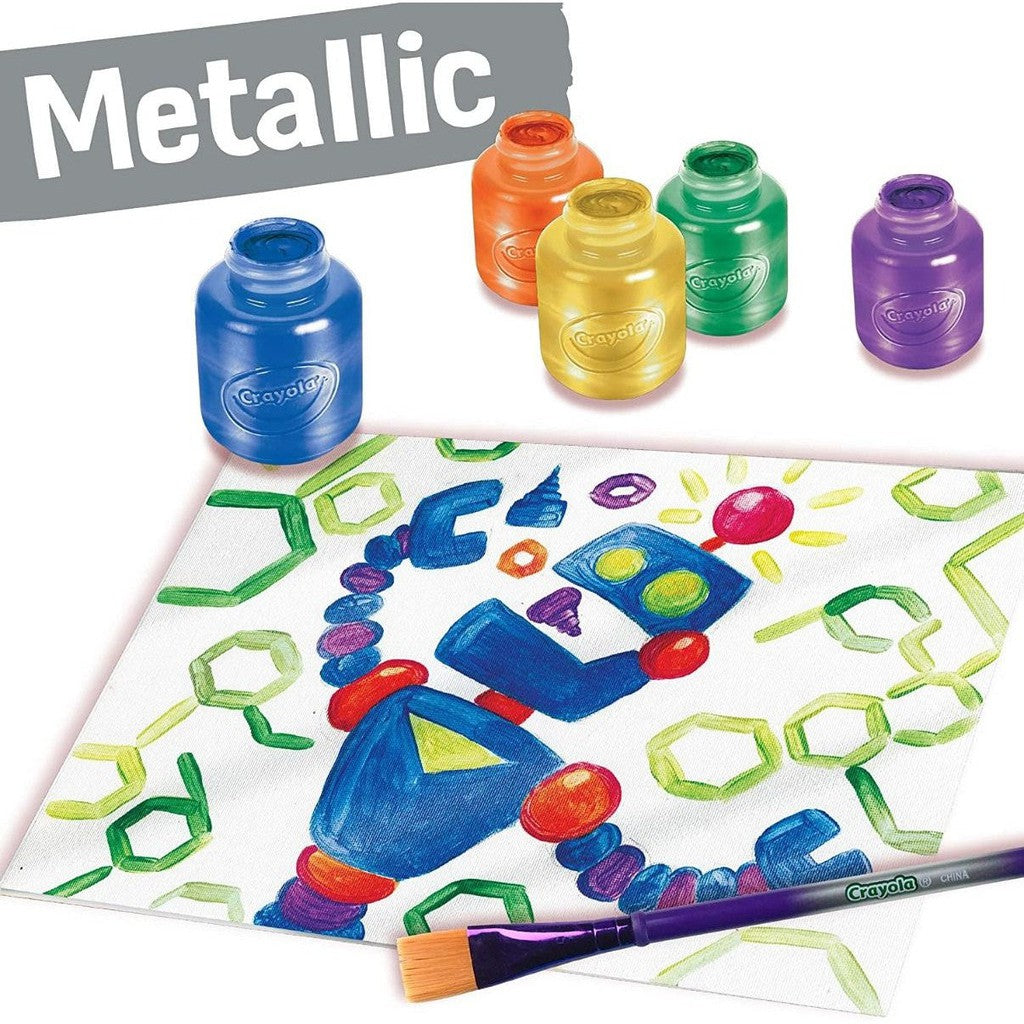 Crayola 6CT WASHABLE METALLIC PAINT