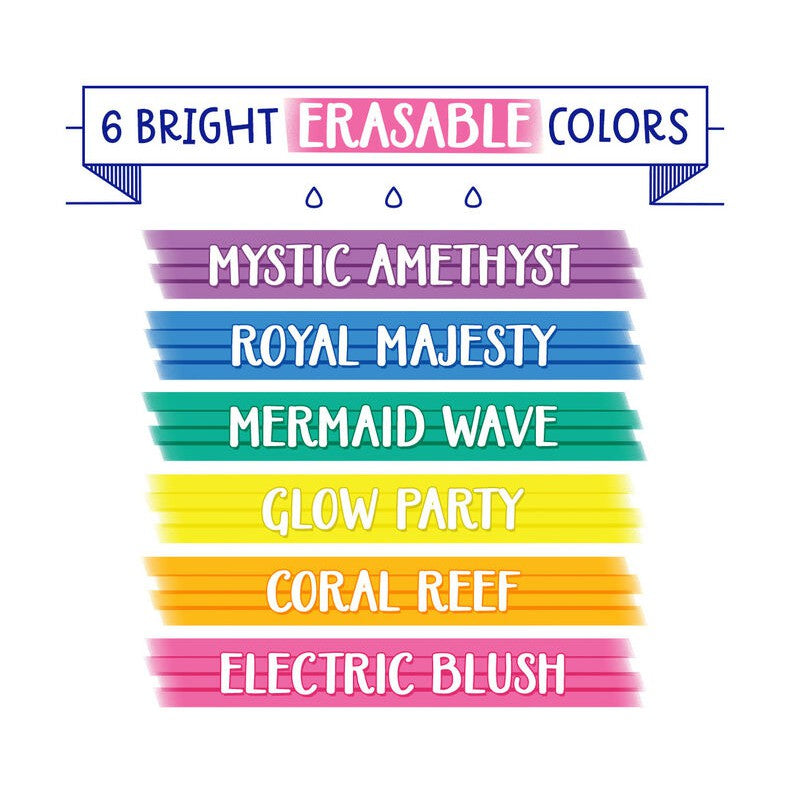 Crayola 6CT.TAKE NOTE ERASABLE HIGHLIGHTERS