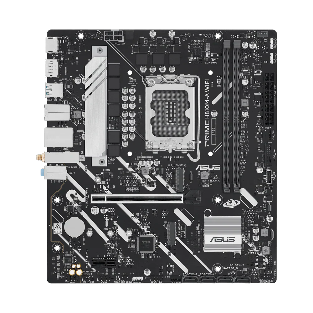Asus Prime H810M-A Wifi Ddr5 Motherboard Black