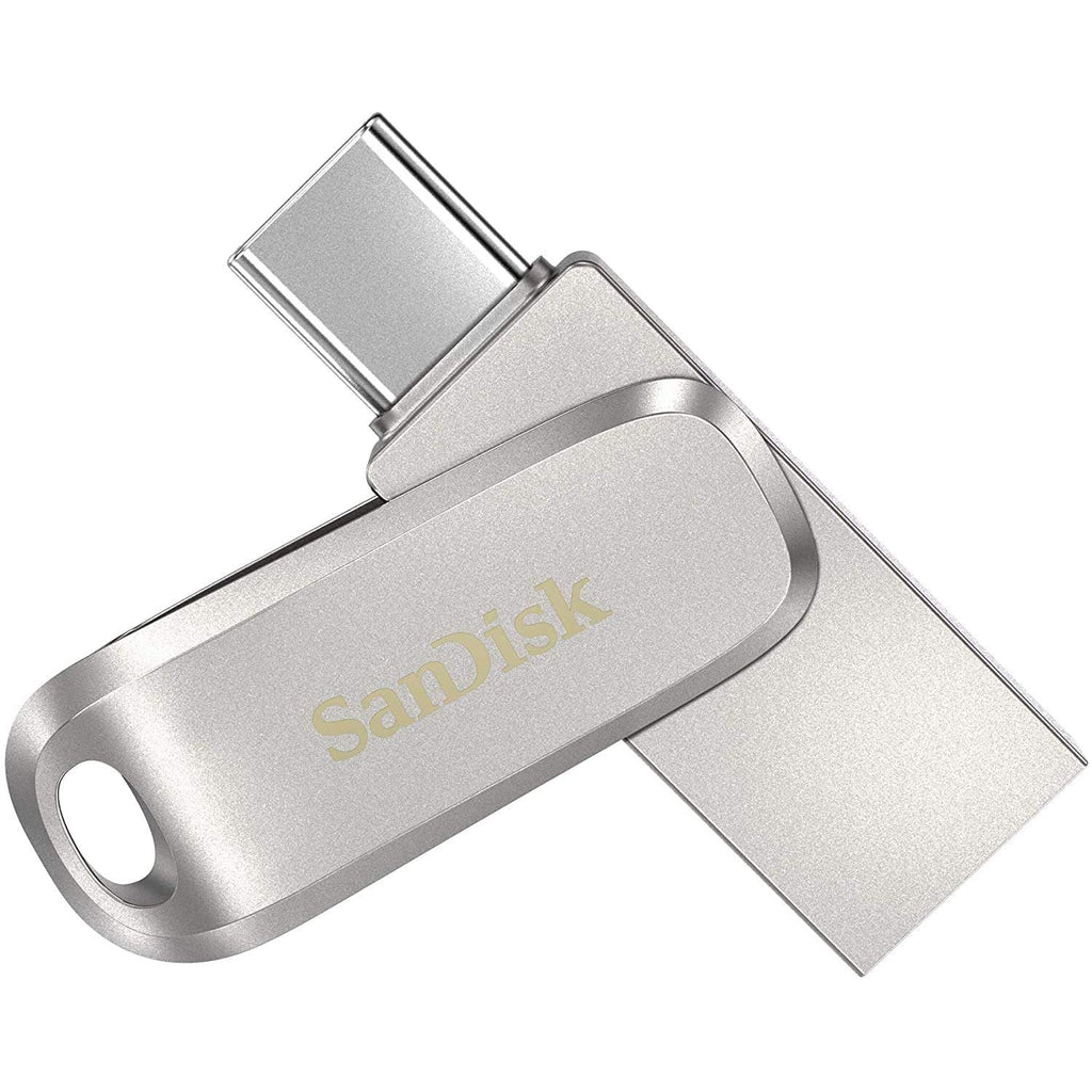 Sandisk Ultra Dual Drive Luxe Flash Drive – 1Tb / 400Mb/S/ Usb 3.2 Gen 1 / Type-C / Silver