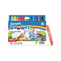 Luxor - Doodles Jumbo Wax Crayons 12 Assorted Shades Set Of 3